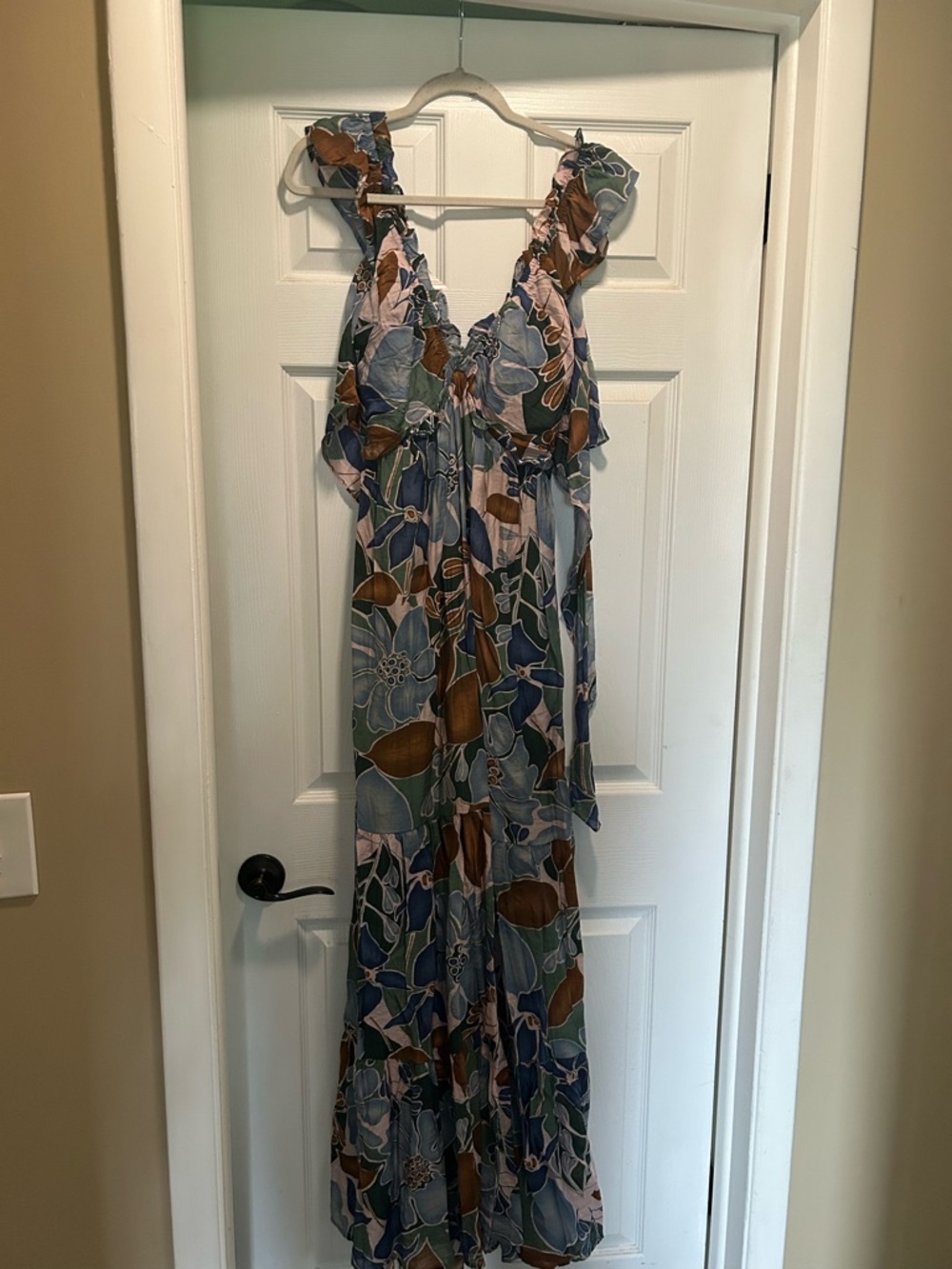 Baltic Born Green and Blue Floral Print Dress